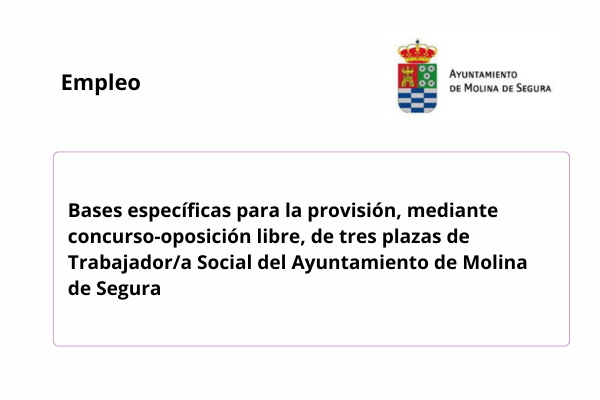 Empleo/Ayuntamiento de Molina de Segura